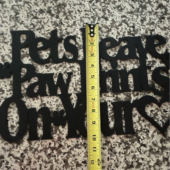Decorative sign for Pet Lovers: Pets Leave Paw Prints on Your Heart - Picture 4 of 6